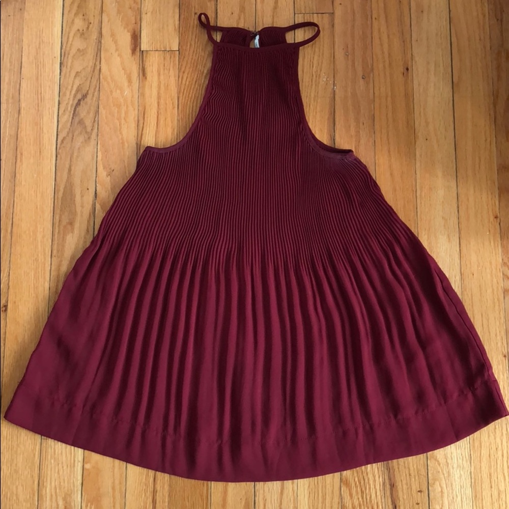 Cranberry high neck tank top